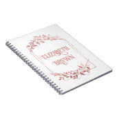 Carnet Cadre élégant en or rose clair (Côté Droit)