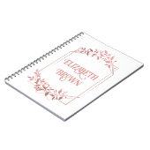 Carnet Cadre élégant en or rose clair (Côté gauche)