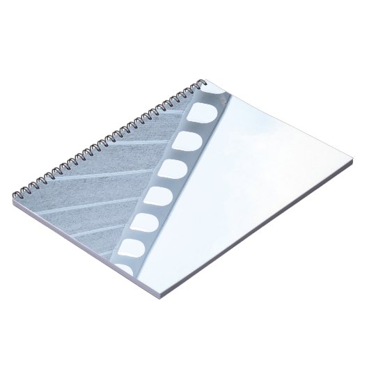 Carnet Cadre en métal noir et blanc (Côté gauche)