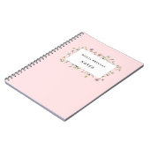 Carnet Cadre fleur sauvage Design floral raffiné (Côté gauche)