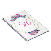 Carnet Cadre floral personnalisé (Côté Droit)