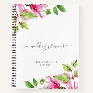 Carnet Cadre floral rose Magnolia