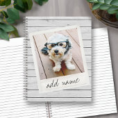 Carnet Cadre photo vintage - Bois gris rustique