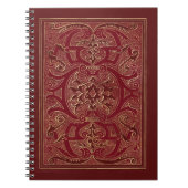 Carnet cadre rouge et or (Devant)