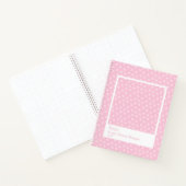 Carnet Cadre transparent large avec étoiles jetées roses (Intérieur)