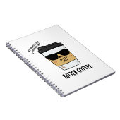 Carnet Café Amer Bitter Coffee Pun drôle (Côté Droit)