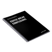 Carnet Café Break Confessions Drôle Office (Côté Droit)