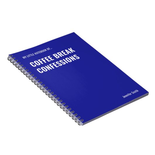 Carnet Café Break Confessions Drôle Office (Côté Droit)