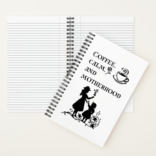Carnet Café Calme Motherhood Silhouette Art (À l'intérieur)