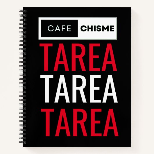 Carnet café chisme, zone, zone, zone, (Devant)