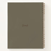 Carnet Café Comforts Broderie Café & Librairie (Dos)