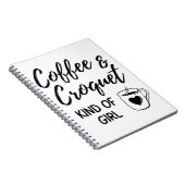 Carnet Café & croquet genre de fille. (Côté Droit)