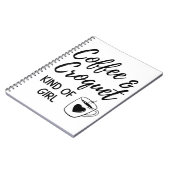 Carnet Café & croquet genre de fille. (Côté gauche)