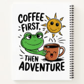 Carnet Café d'abord puis aventure – Matin Grenouille Mign (Dos)