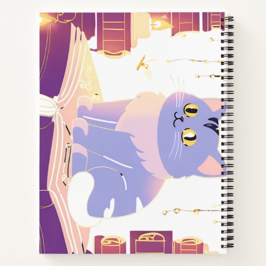 Carnet Café de bibliothèque cat (Dos)