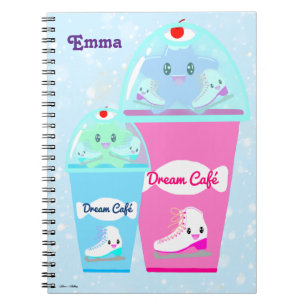 Carnet Café de patinage sur glace personnalisé