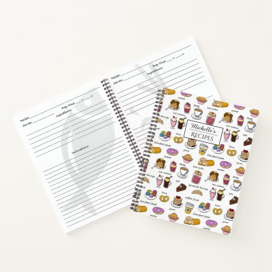 Carnet Café et nourriture de réconfort Recettes personnal (Intérieur)