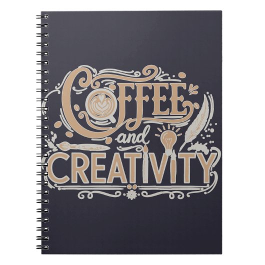 Carnet Café et Typographie Créative (Devant)