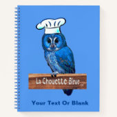 Carnet Café La Chouette Bleue (Devant)