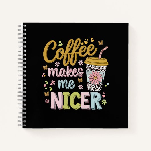 Carnet Café Lover Café Leopard Café Me Fait (Devant)