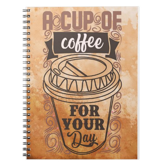 Carnet Café Lover Une Coupe De Café (Devant)