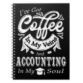 Carnet Café Mes Veines Compter Dans Mon Âme (Devant)