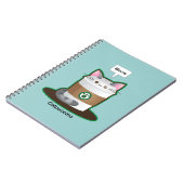 Carnet Café mignon de chat (Côté gauche)