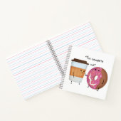 Carnet Café mignon et Donut Complet Couple (Intérieur)