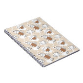 Carnet Café, motif doux (Côté Droit)