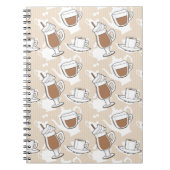 Carnet Café, motif doux (Devant)