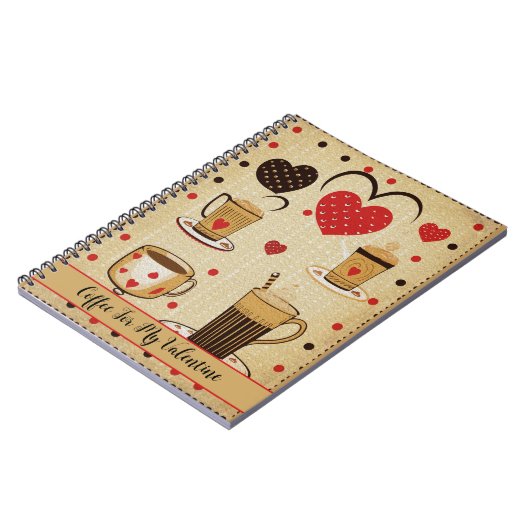 Carnet Café Pour Mes Coeurs De Dessin Saint Valentin 3 (Côté gauche)