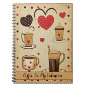 Carnet Café Pour Mes Coeurs De Dessin Saint Valentin 3 (Devant)