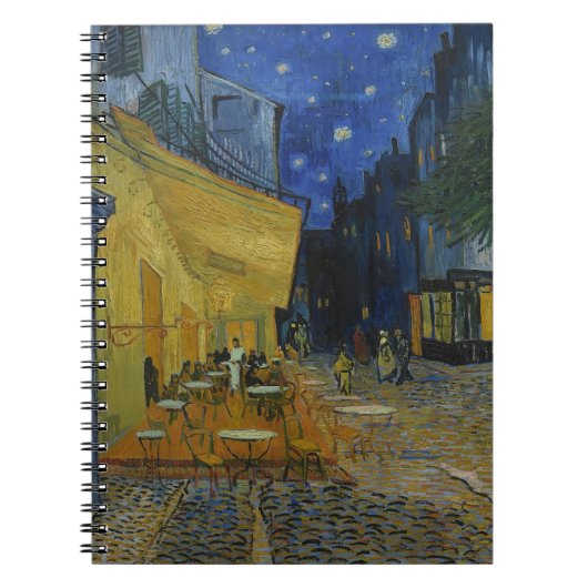 Carnet Cafe Terrace at Night by Vincent van Gogh  (Devant)