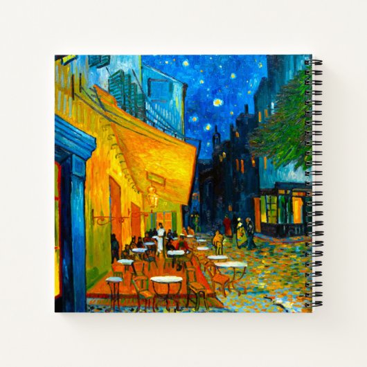 Carnet Café Van Gogh Terrasse en soirée (Dos)