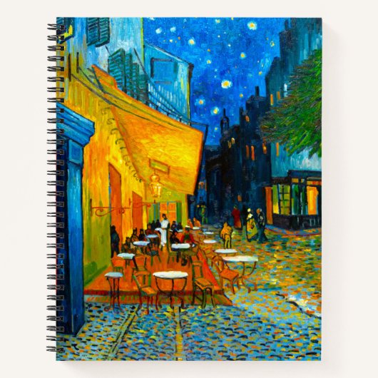 Carnet Café Van Gogh Terrasse en soirée (Devant)