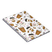 Carnet Cafés, Fèves de café, Amateur de café, Coeurs (Côté Droit)