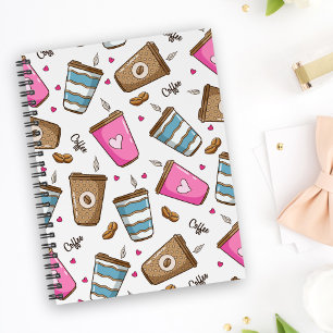 Carnet Cafés, Haricots, Coeurs, Amateur De Café