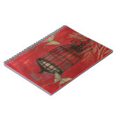 Carnet Cage d'oiseaux décorative avec papillons (Côté gauche)