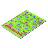 Carnet Cahier, Joyeux 5ème anniversaire Notes Vert (Côté gauche)