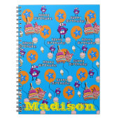 Carnet Cahier, Joyeux 6e Anniversaire Notes Bleu (Devant)