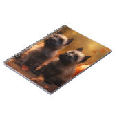 Carnet Cairn Terrier Chiot Automne Citrouille de plaisir (Côté gauche)