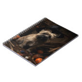 Carnet Cairn Terrier Citrouilles Halloween effroi (Côté gauche)