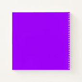 Carnet Calculateur néon violet et rose avec nom (Dos)