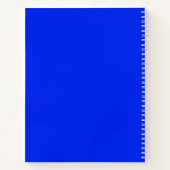 Carnet Calculatrice bleue avec nom (Dos)