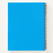 Carnet Calculatrice bleue avec nom (Dos)