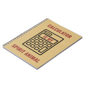 Carnet Calculatrice est Mon Esprit Drôle Comptable (Côté gauche)