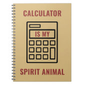 Carnet Calculatrice est Mon Esprit Drôle Comptable (Devant)