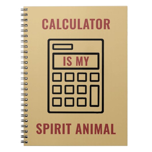Carnet Calculatrice est Mon Esprit Drôle Comptable (Devant)