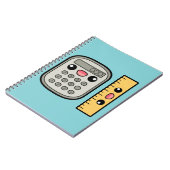 Carnet Calculatrice et règle mignonnes (Côté gauche)