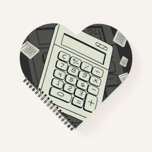 Carnet Calculatrice minimaliste et illustration de motif